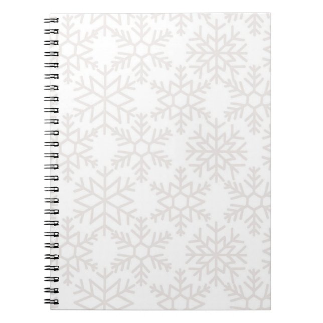 Cuaderno Patrón de copo de nieve	 (Frente)