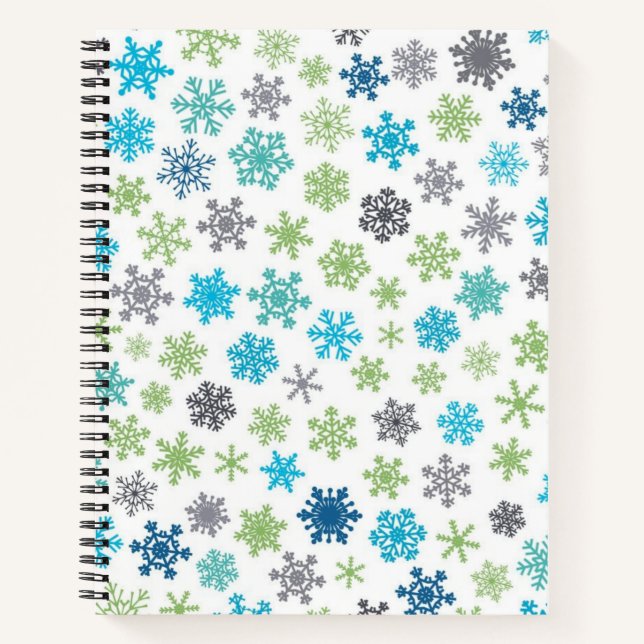 Cuaderno Patrón de copo de nieve (Anverso)