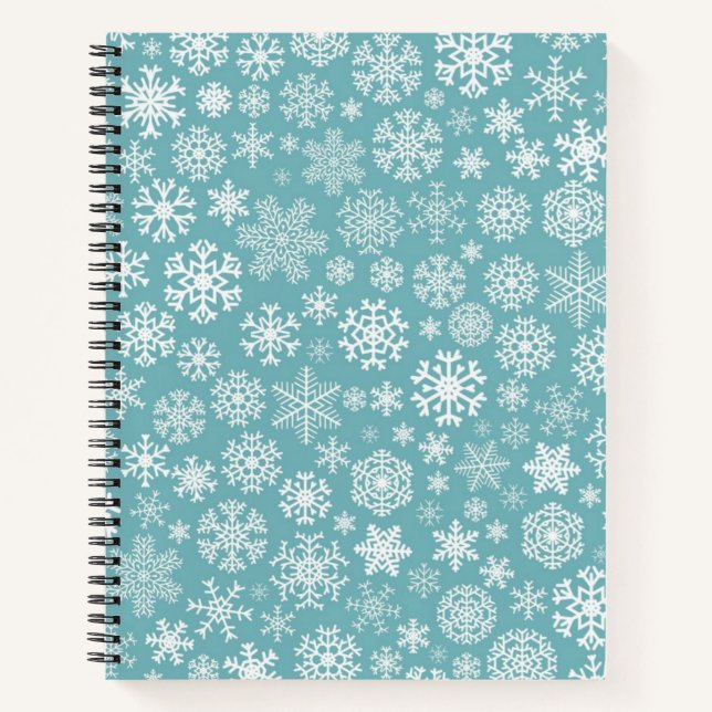 Cuaderno Patrón de copo de nieve (Anverso)