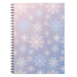 Cuaderno Patrón de copo de nieve