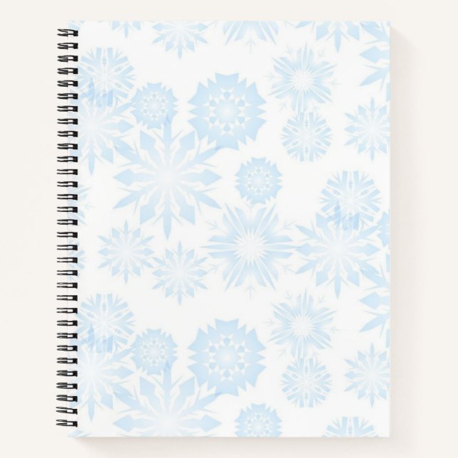 Cuaderno Patrón de copo de nieve (Anverso)