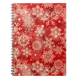 Cuaderno Patrón de copos de nieve