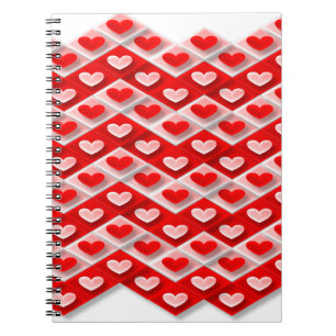 Cuaderno Patrón de corazón de amor
