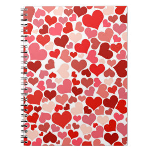 Cuaderno Patrón de corazones multicolores-20367