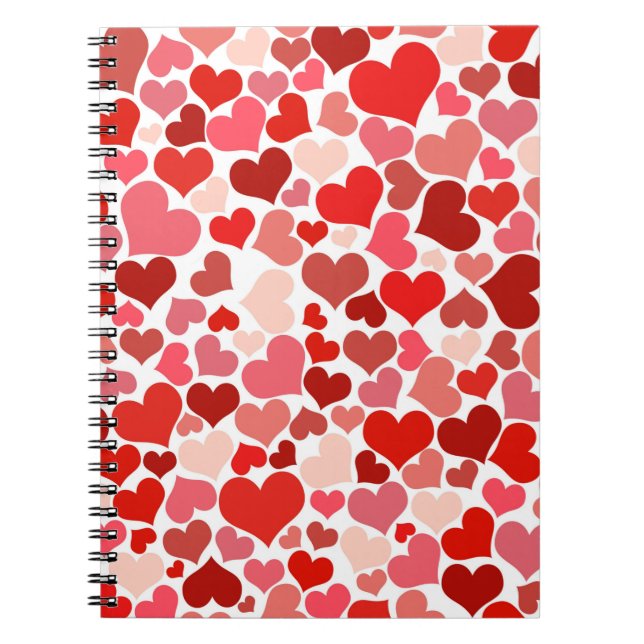 Cuaderno Patrón de corazones multicolores-20367 (Frente)