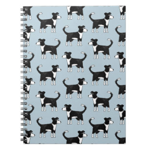 Cuaderno Patrón de corte del perro de la cola del borde gal