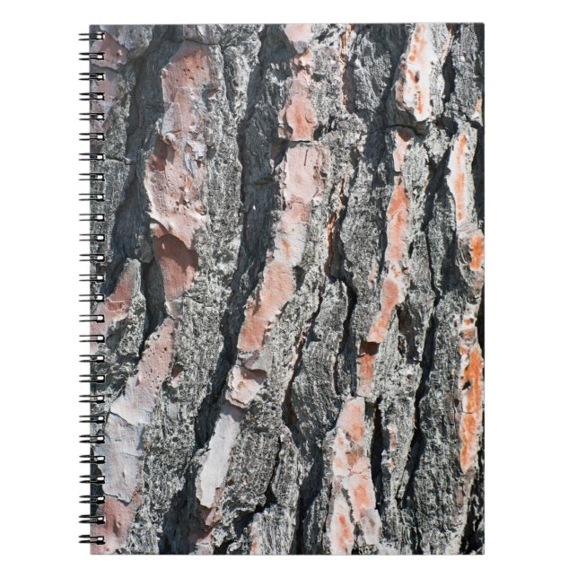 Cuaderno Patrón de corteza de pino (Frente)