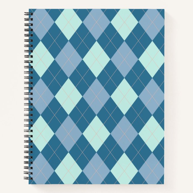 Cuaderno Patrón de cosecha de arglos azules (Anverso)