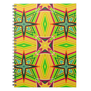 Cuaderno Patrón de cosecha geométrica tribal. Etnia sin igu