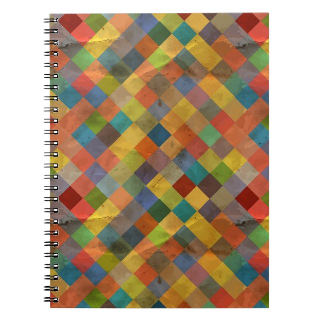 Cuaderno Patrón de cosecha. Geométrico. (Frente)