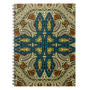 Cuaderno Patrón de cosecha sin soldadura en estilo oriental