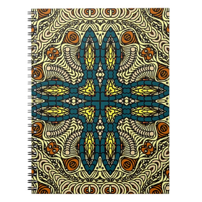 Cuaderno Patrón de cosecha sin soldadura en estilo oriental (Frente)