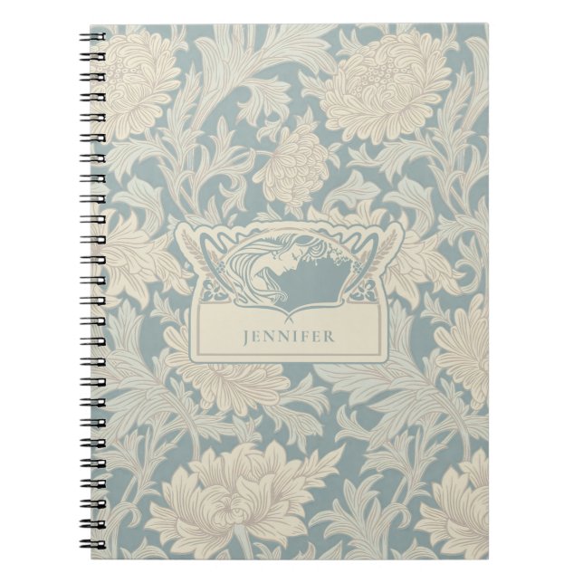 Cuaderno Patrón de crisantemo de William Morris (Frente)