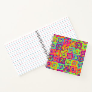 Cuaderno Patrón de cuadrados