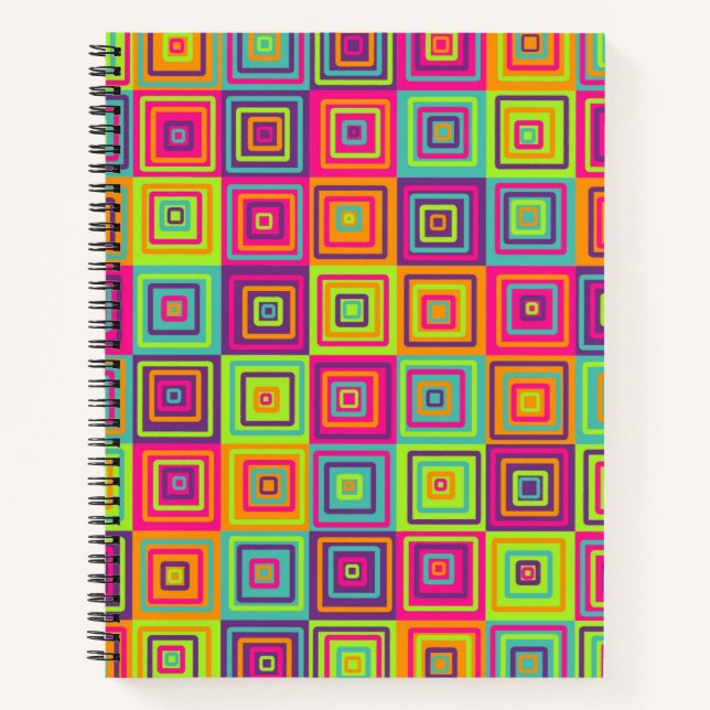 Cuaderno Patrón de Cuadrados (Anverso)