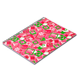 Cuaderno Patrón de cuadrados retro