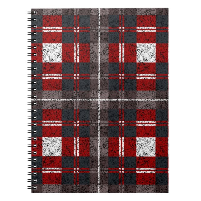 Cuaderno Patrón de Cuadro Escocés (Frente)