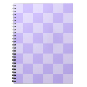 Cuaderno Patrón de Cuadros Lavanda Monótono