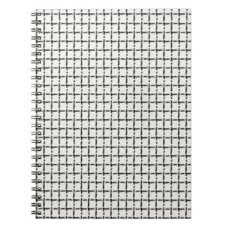 Cuaderno Patrón de cuadros simple tejido