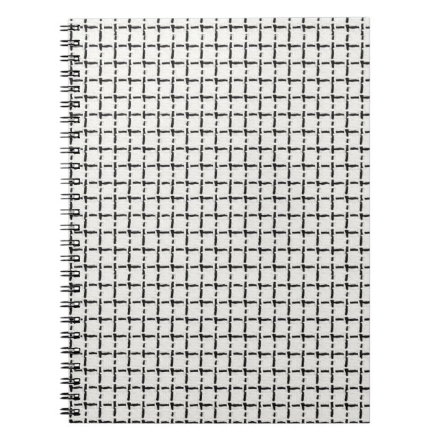 Cuaderno Patrón de cuadros simple tejido (Frente)