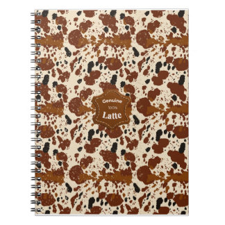 Cuaderno Patrón de Cuero de Vaca Latte 100% Genuino | Neutr