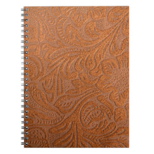 Cuaderno Patrón de cuero falso o falso