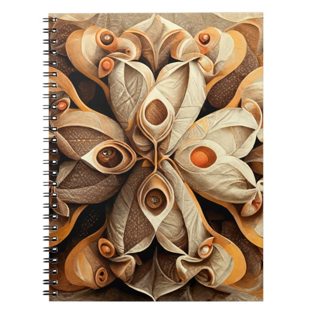 Cuaderno Patrón de decoración de plástico ornamental de col (Frente)