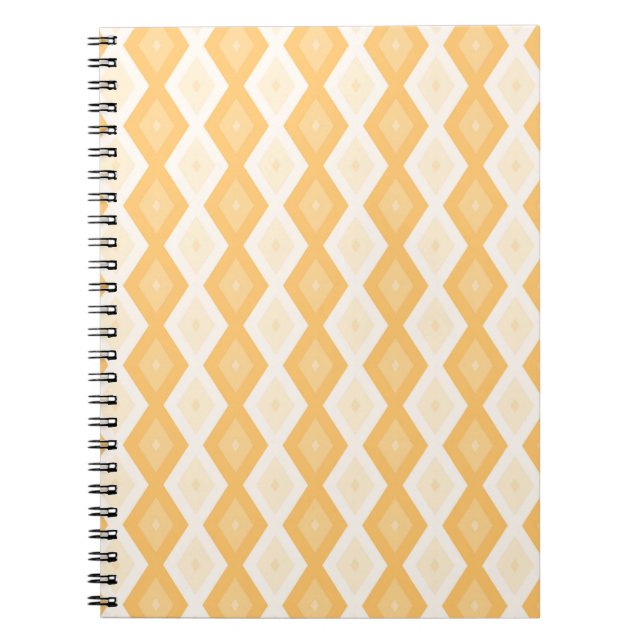 Cuaderno Patrón de diamante amarillo (Frente)