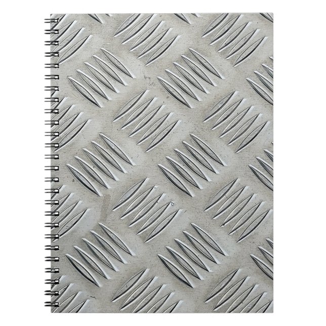 Cuaderno Patrón de diamante de aluminio (Frente)