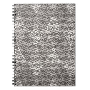Cuaderno Patrón de diamante de plata de vidrio emplomado
