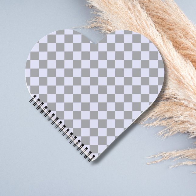 Cuaderno Patrón de diamante en gris y lavanda (Subido por el creador)