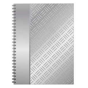 Cuaderno patrón de diamante metalizado