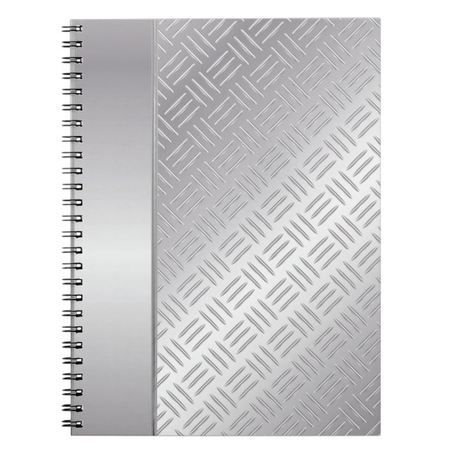 Cuaderno patrón de diamante metalizado (Frente)