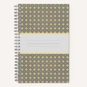 Cuaderno Patrón de Diamante Noir