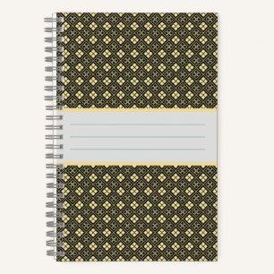Cuaderno Patrón de Diamante Noir