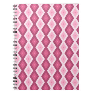 Cuaderno Patrón de diamante rosa