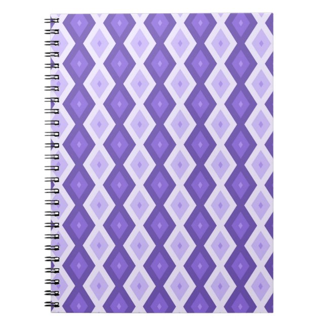 Cuaderno Patrón de diamante violento (Frente)