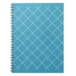 Cuaderno Patrón de diamantes Aqua