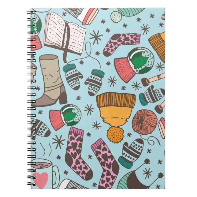Cuaderno Patrón de dibujo de dibujos de dibujos de dibujos  (Frente)