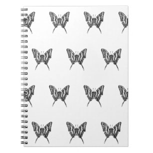 Cuaderno Patrón de dibujo de la tinta de la mariposa de ceb