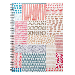 Cuaderno Patrón de dibujos animados con forma de dibujo