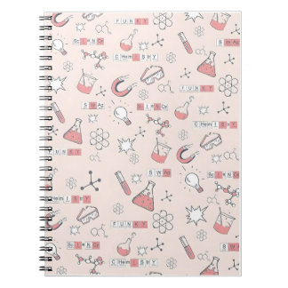 Cuaderno Patrón de dibujos animados para la ciencia