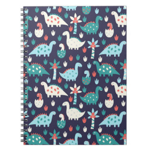 Cuaderno Patrón de dinosaurios sin fisuras