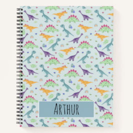 Cuaderno Patrón de dinosaurios T-Rex de moda para niños