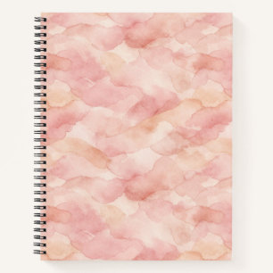 Cuaderno Patrón de diseño abstracto moderno de color rosa s