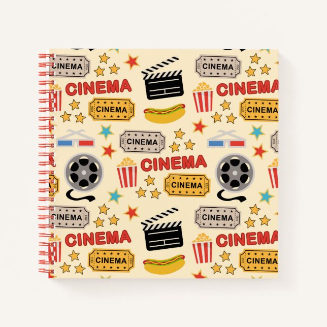 Cuaderno Patrón de diversión del cine (Anverso)