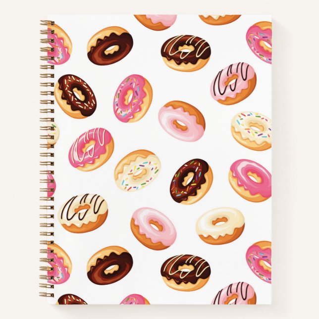 Cuaderno Patrón de donut dulce (Anverso)