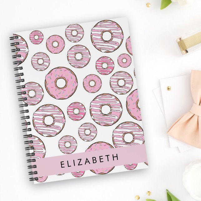 Cuaderno Patrón De Donuts, Donuts Rosados, Gritos, Su Nombr (Subido por el creador)