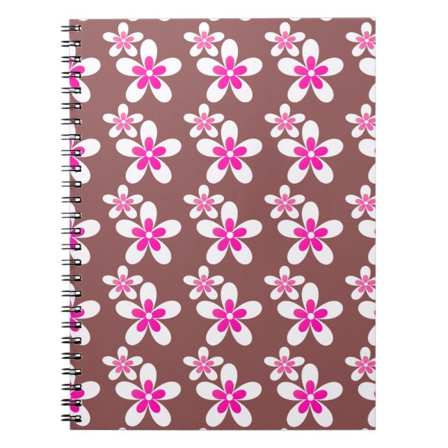 Cuaderno Patrón de dos corazones dorados (Frente)