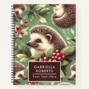 Cuaderno Patrón de edgehog de cosecha